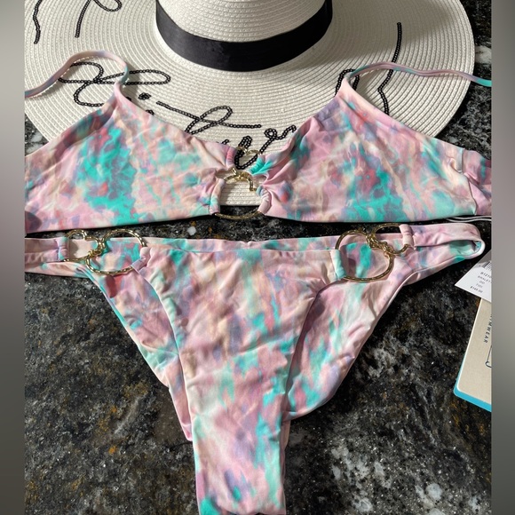 NWT beach bunny bikini 👙 Lexi Love DD top,L Skimpy bottoms xxx Rarest find xxx - Picture 3 of 6